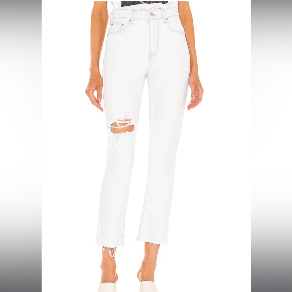 GLRFRND High rise straight crop jeans